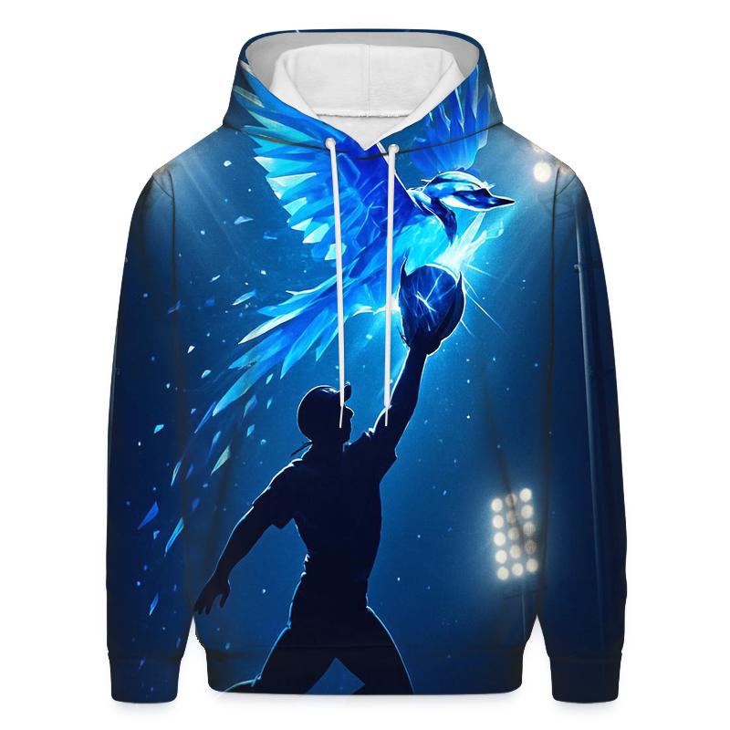 Blue Jays Prism Catch At The Wall printed hoodies