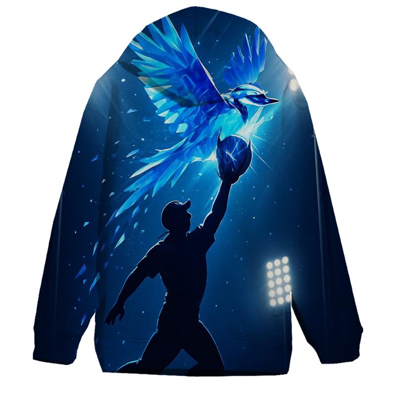 Blue Jays Prism Catch At The Wall printed hoodies