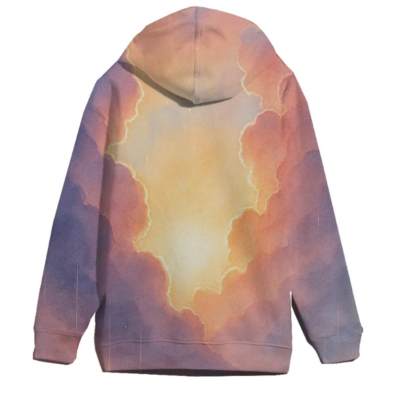 Lavender Raincloud Sundown Halo hoodies fashion