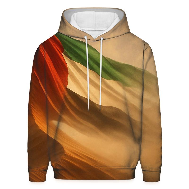 Desert Dune Flag Of United Arab Emirates embroidered hoodies