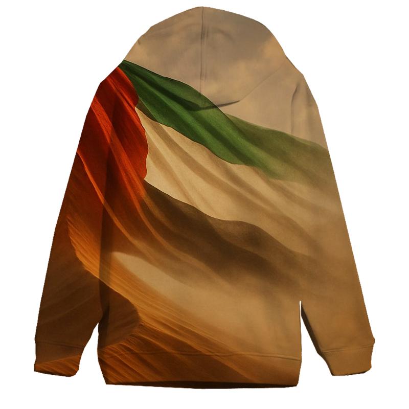 Desert Dune Flag Of United Arab Emirates embroidered hoodies