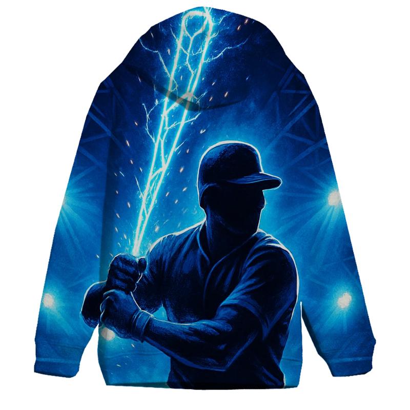 Blue Lightning Bat Forge lightweight hoodies