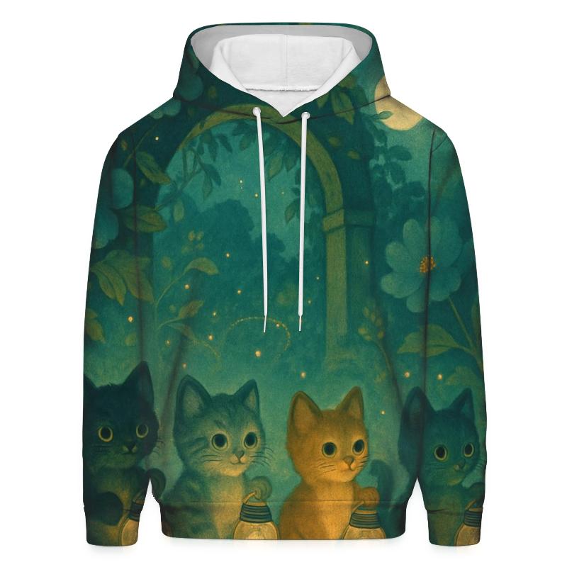 Garden Gate Firefly Parade Cats custom hoodies