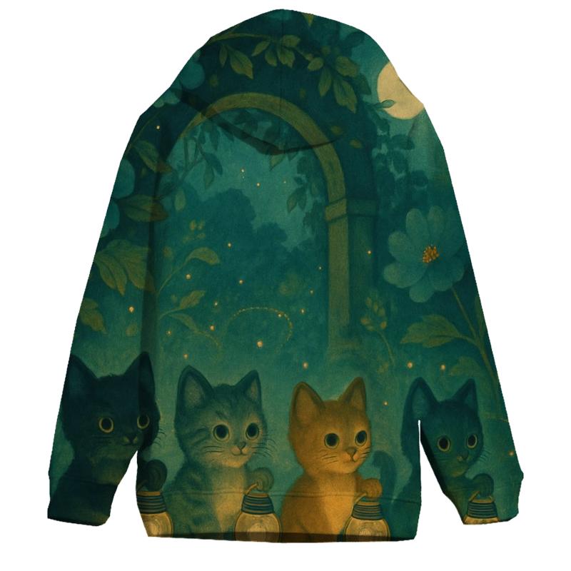 Garden Gate Firefly Parade Cats custom hoodies