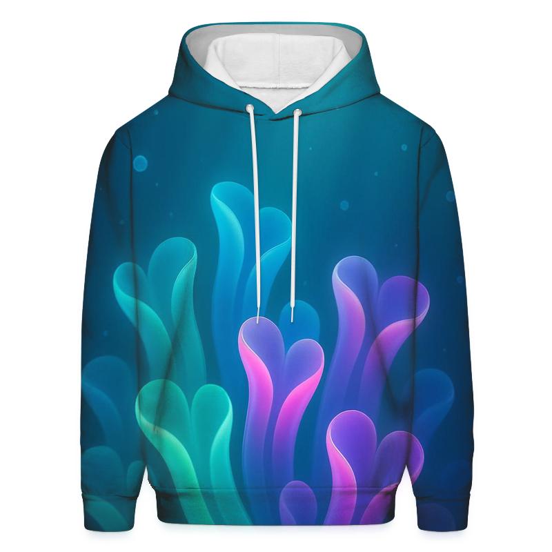 Midnight Bloom Gradient Reef designer hoodies