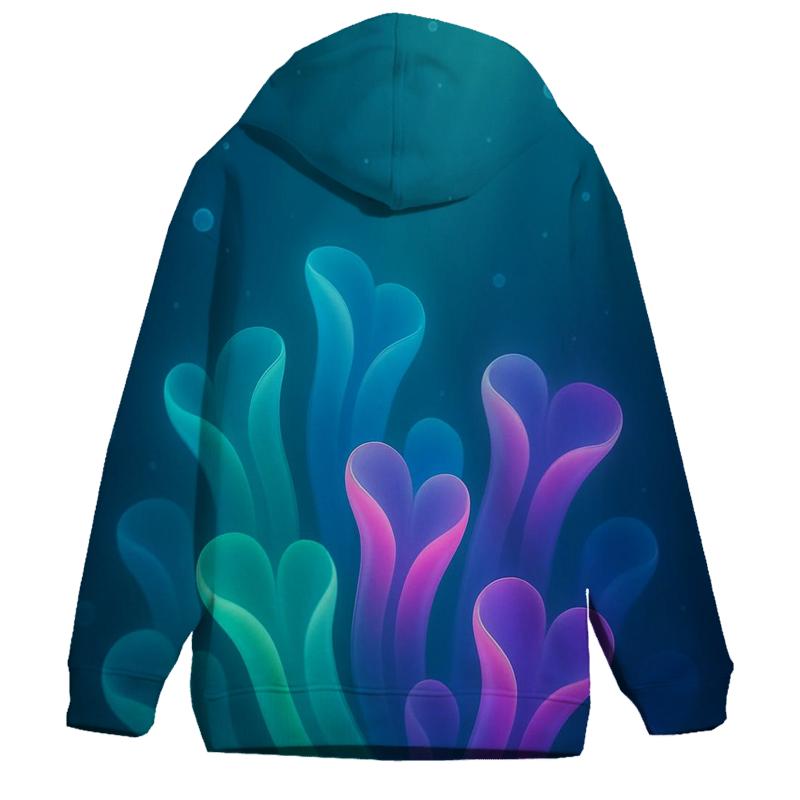 Midnight Bloom Gradient Reef designer hoodies