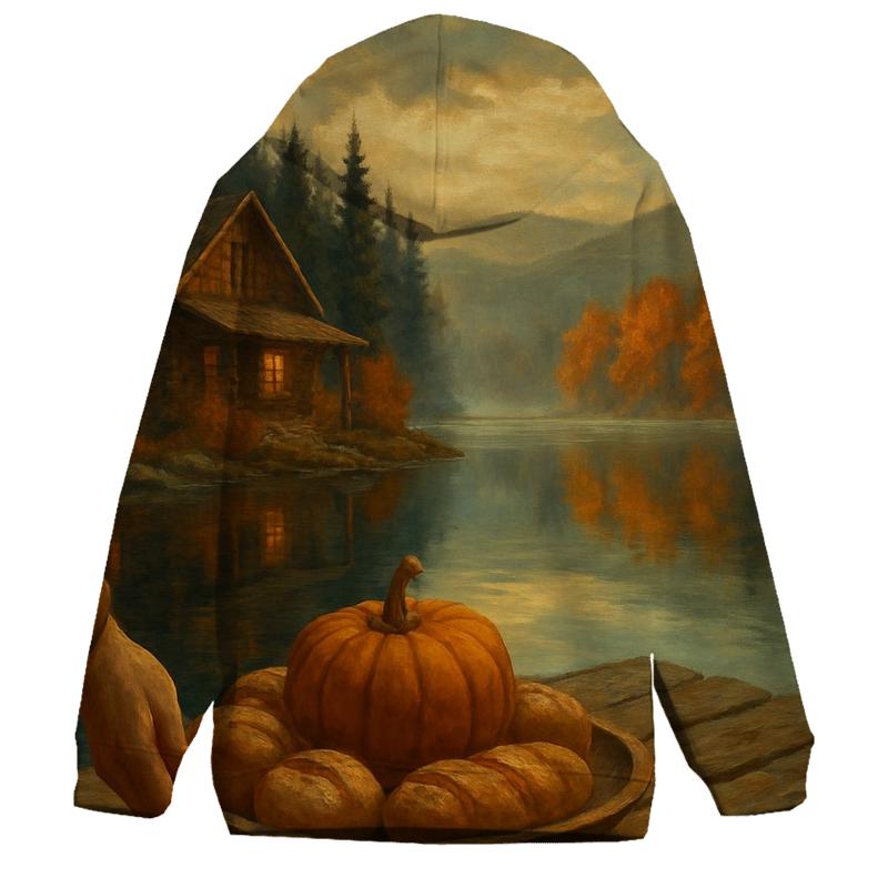 Lake Cabin Thanksgiving Blessing hoodies fashion