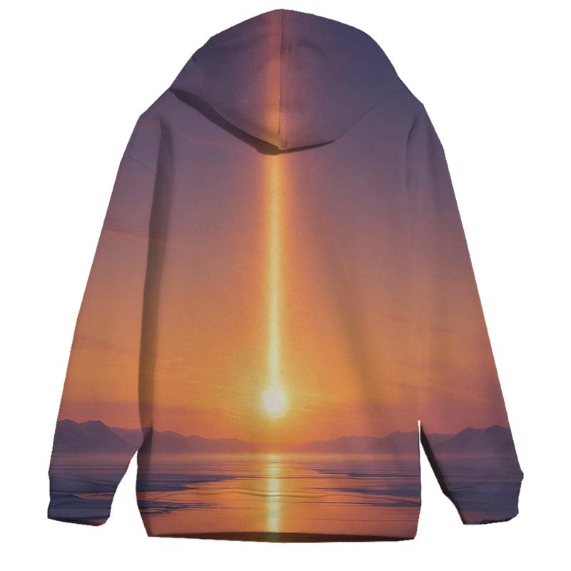 Arctic Mirror Sun Pillar heavyweight hoodies