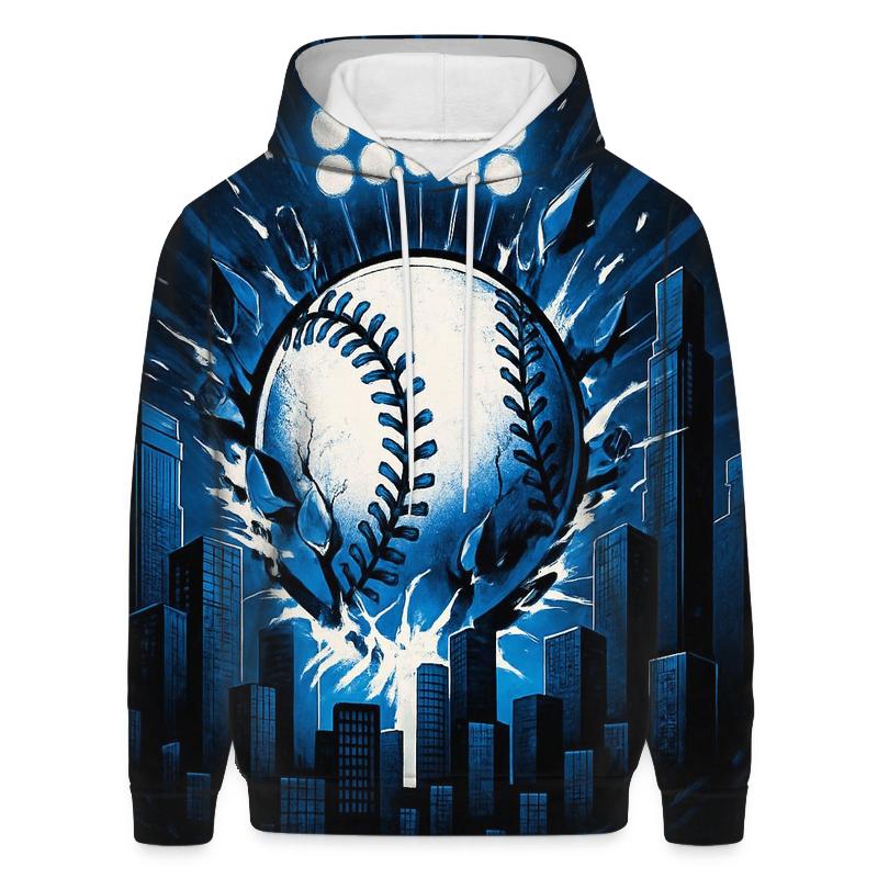 Midnight Skyline Home Run Impact printed hoodies