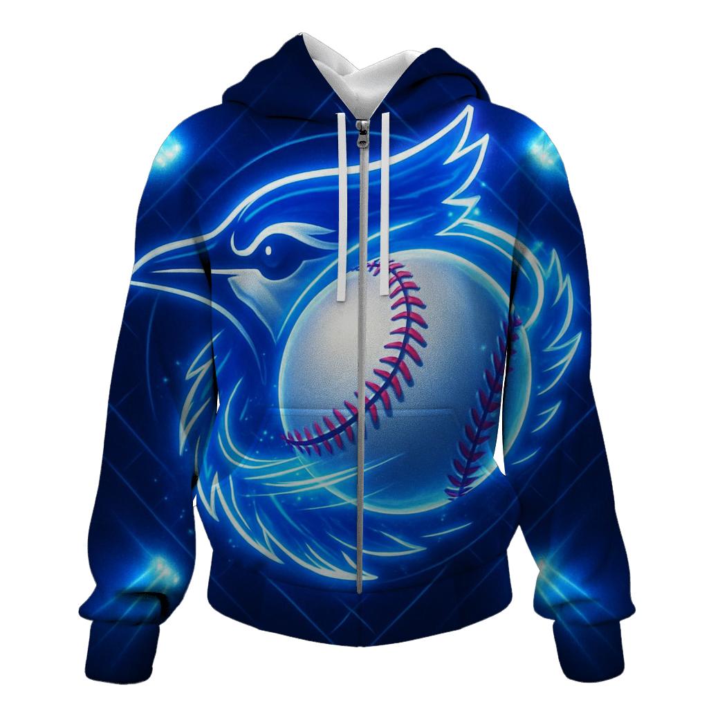 Blue Jays Orbit Fastball Breakthrough printed hoodies