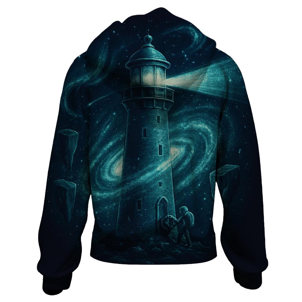 Lighthouse Of The Spiral Tide graphic hoodies