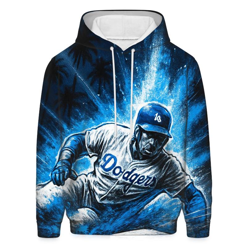 Palm Shadow Steal Burst embroidered hoodies