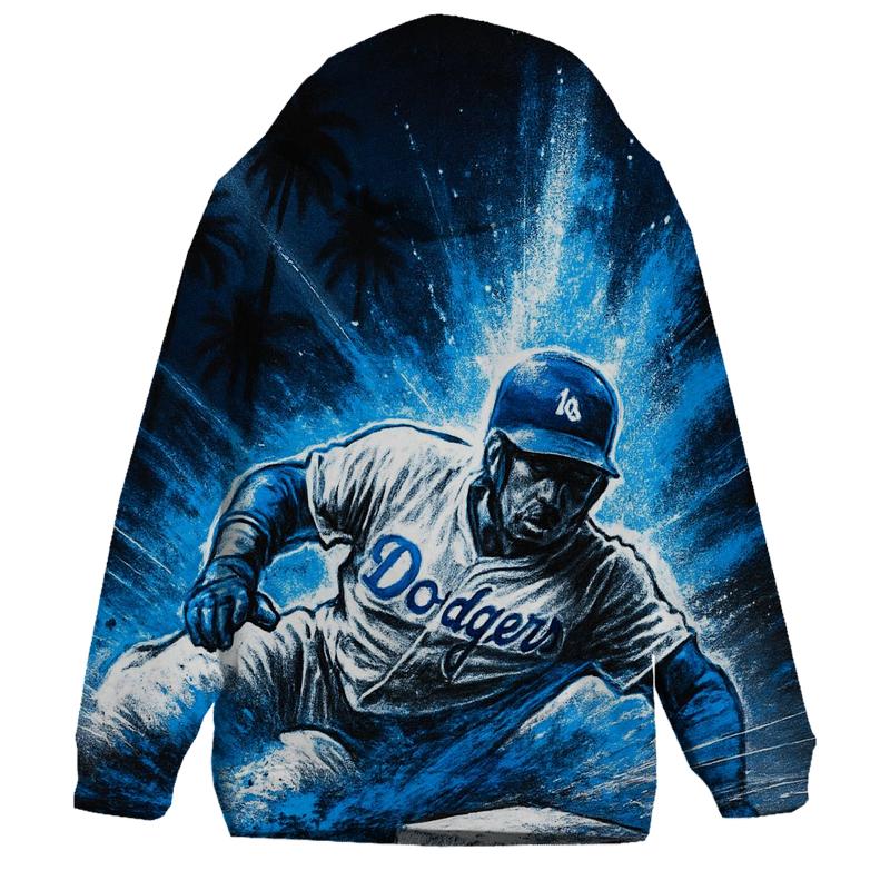 Palm Shadow Steal Burst embroidered hoodies