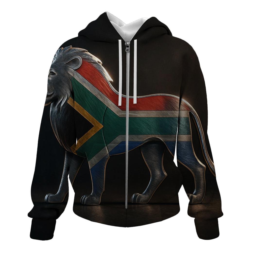 Metal Crest Flag Of South Africa designer hoodies