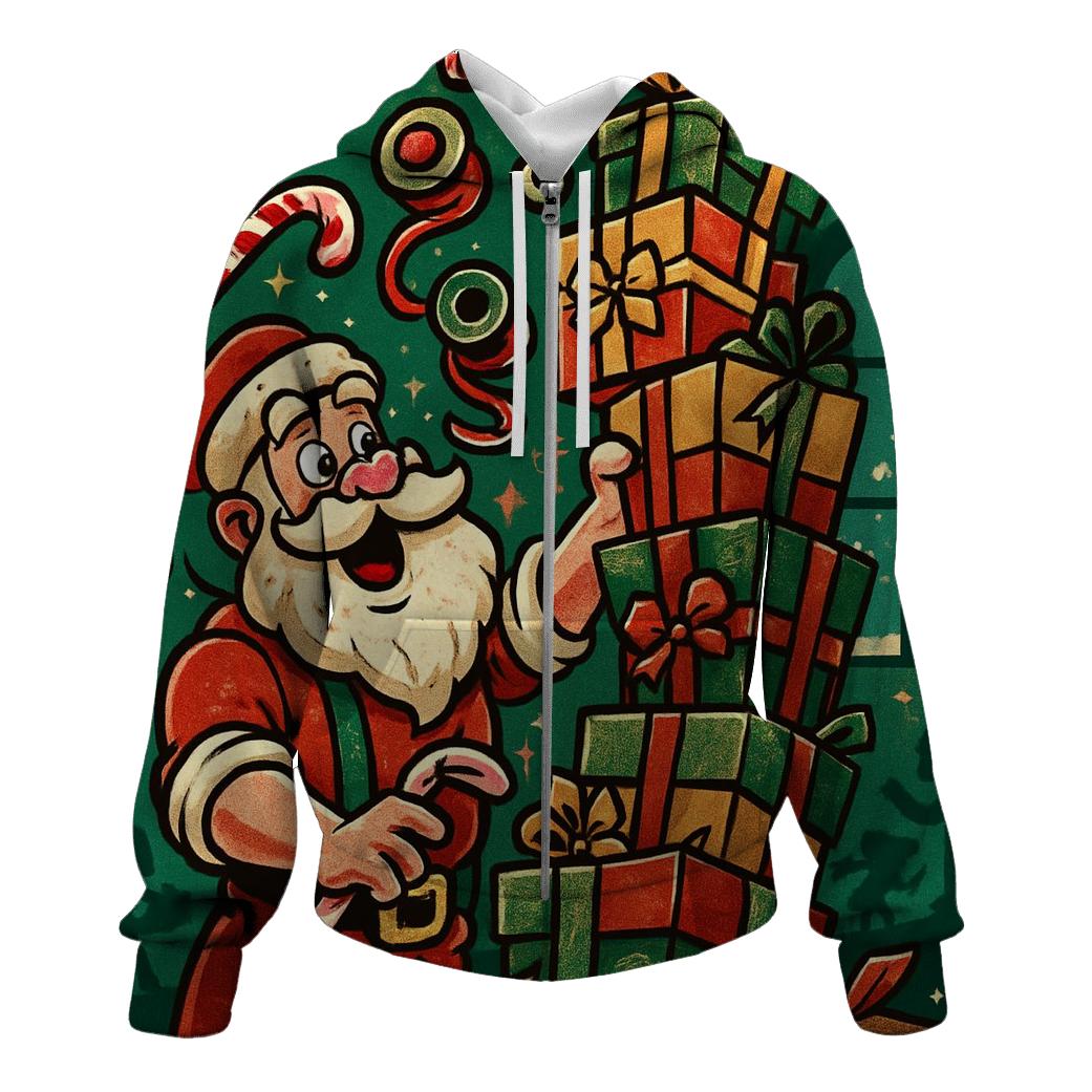 Santa Hammered By Candy Cane Workshop Chaos hoodie designs