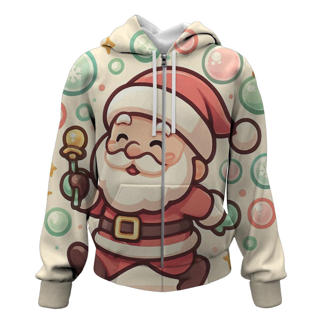 Chibi Santa Bubble Blizzard Parade custom hoodies