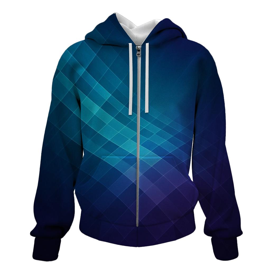 Geometric Aurora Loom custom hoodies