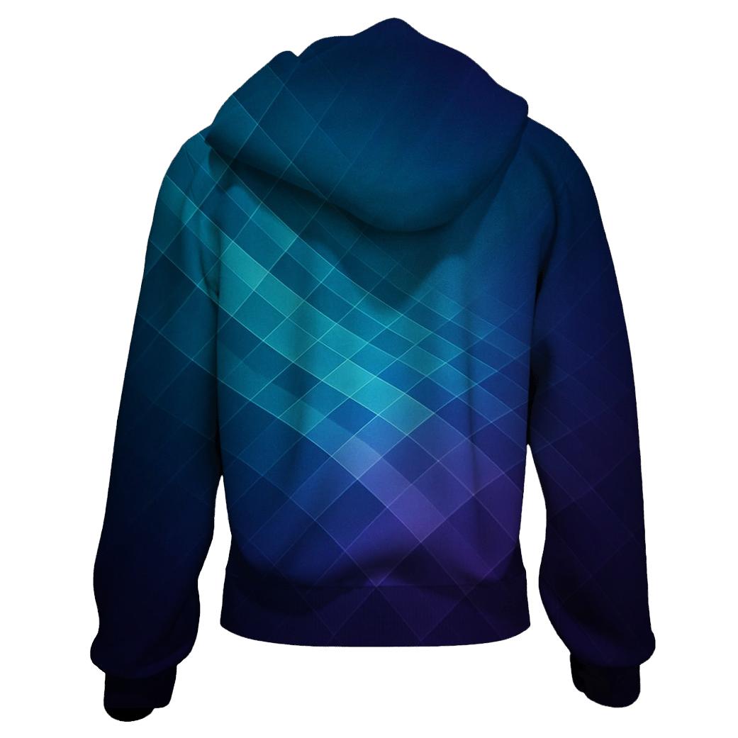 Geometric Aurora Loom custom hoodies