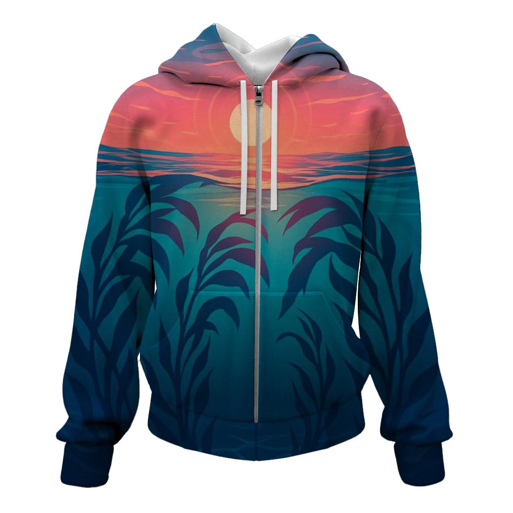 Coral Kelp Cathedral Horizon lightweight hoodies