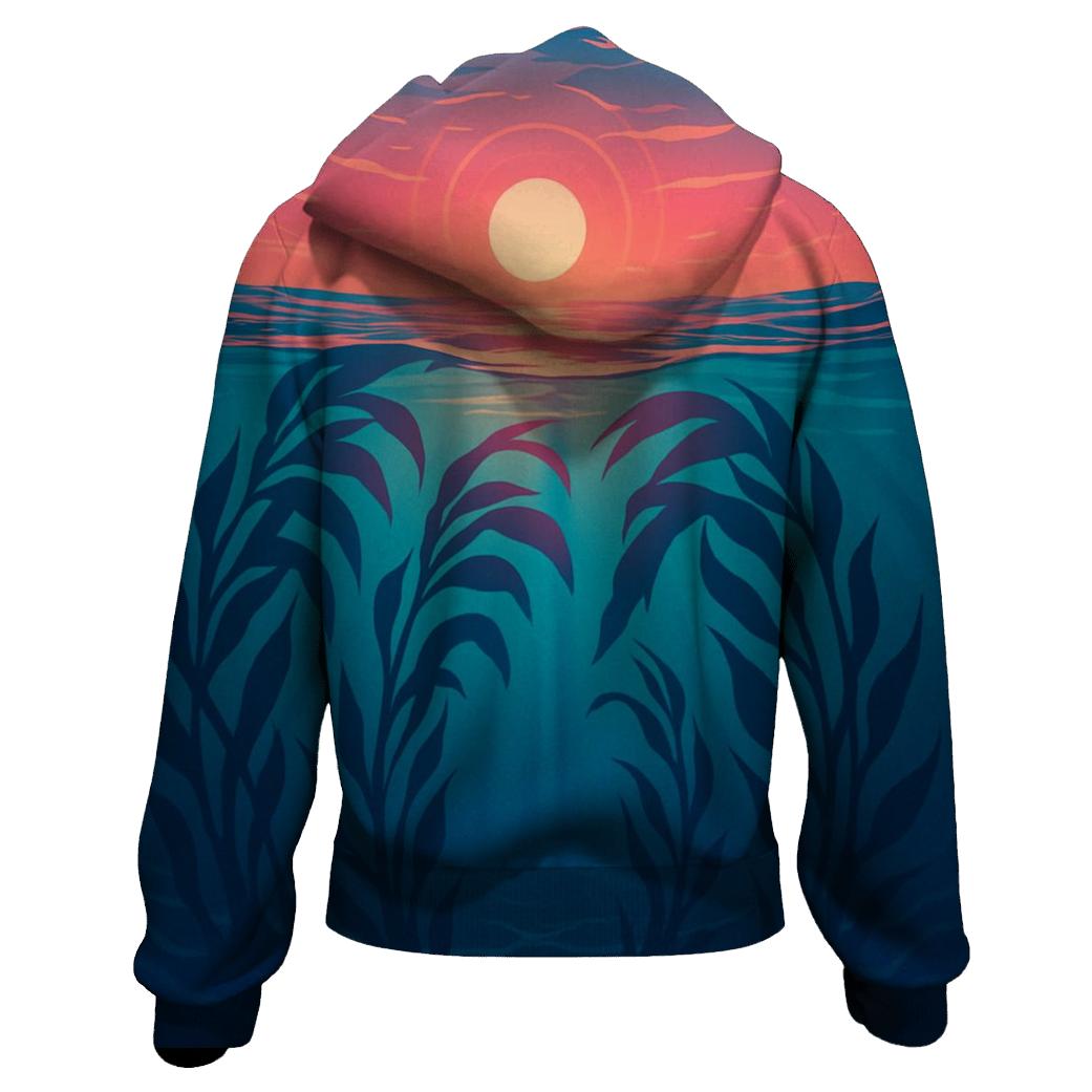 Coral Kelp Cathedral Horizon lightweight hoodies