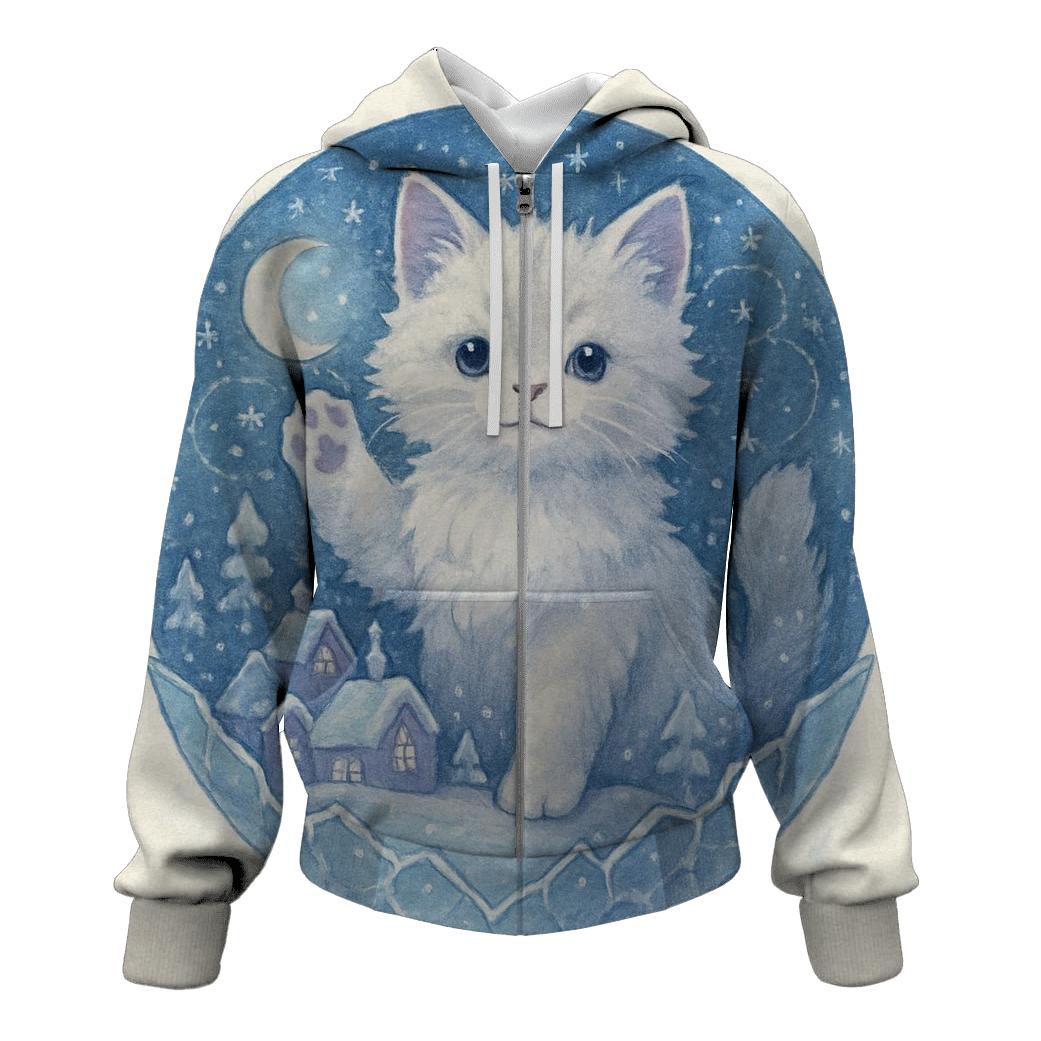 Crystal Snowglobe Cat Kingdom graphic hoodies