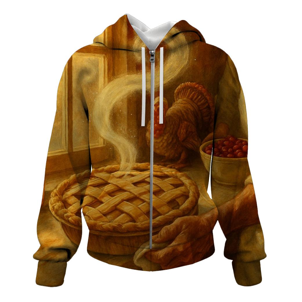 Grandma Pie Window Steam Glow designer hoodies