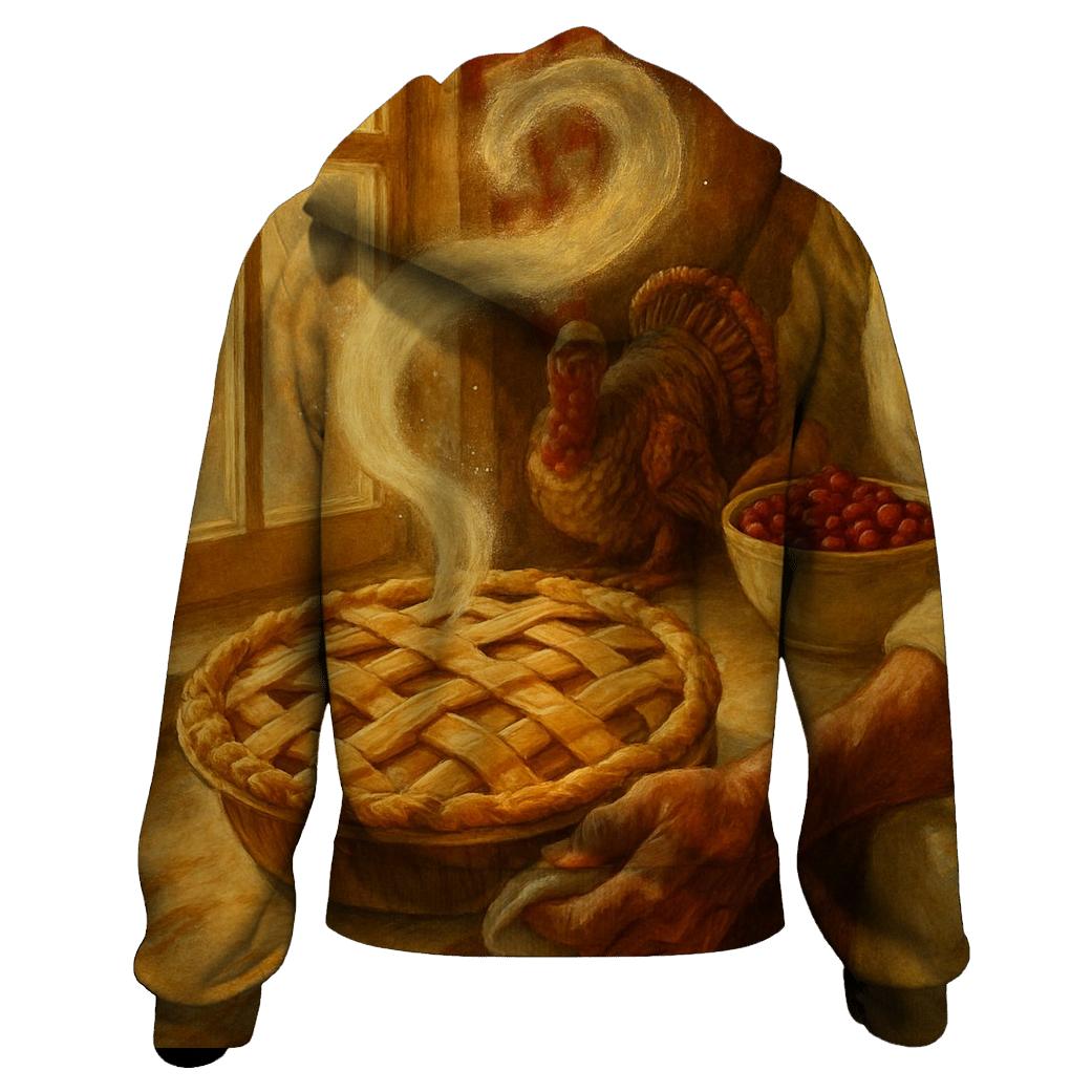 Grandma Pie Window Steam Glow designer hoodies