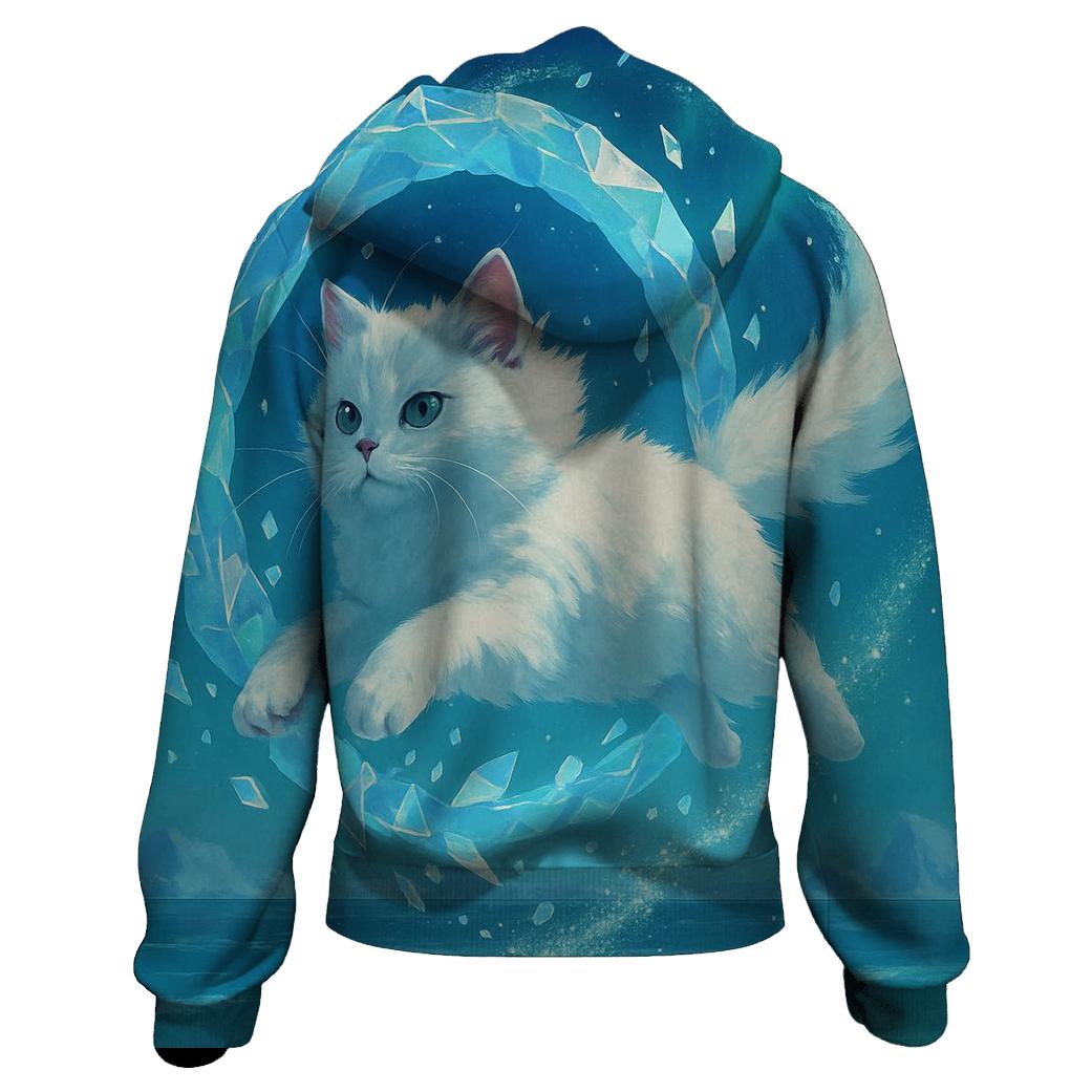 Polar Prism Snow Cat hoodies fashion