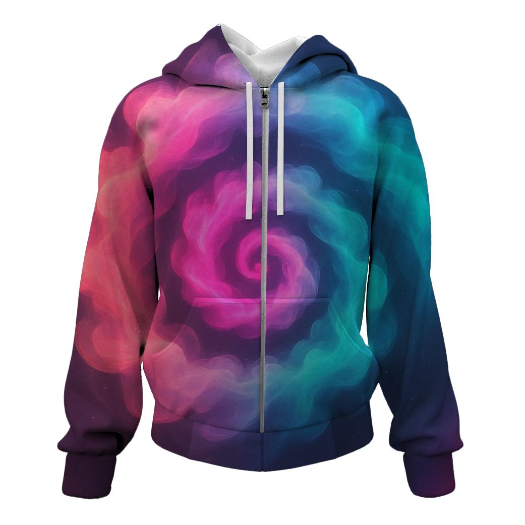 Iridescent Smoke Carousel pullover hoodies