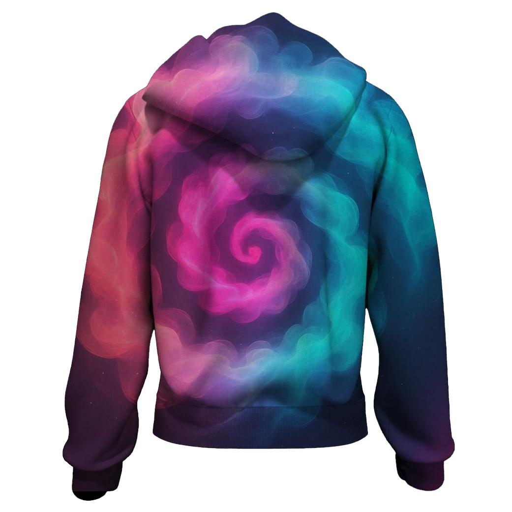 Iridescent Smoke Carousel pullover hoodies