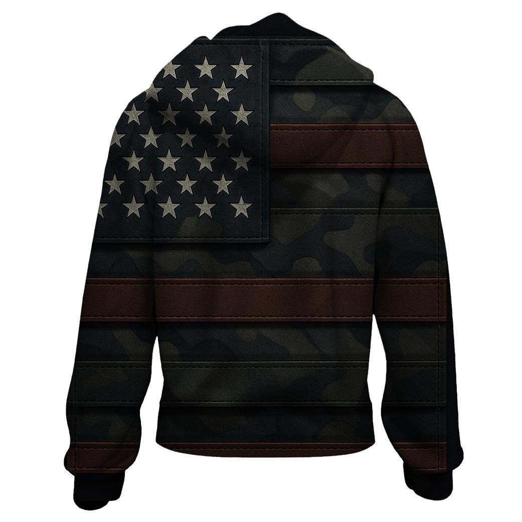 Camouflage Constellation Flag lightweight hoodies