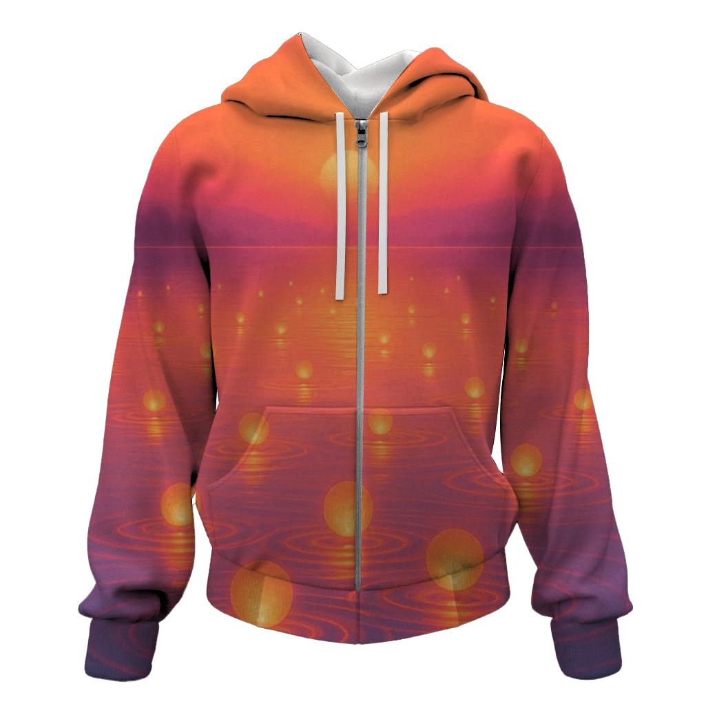 Floating Lantern Lagoon Sundown hoodies fashion