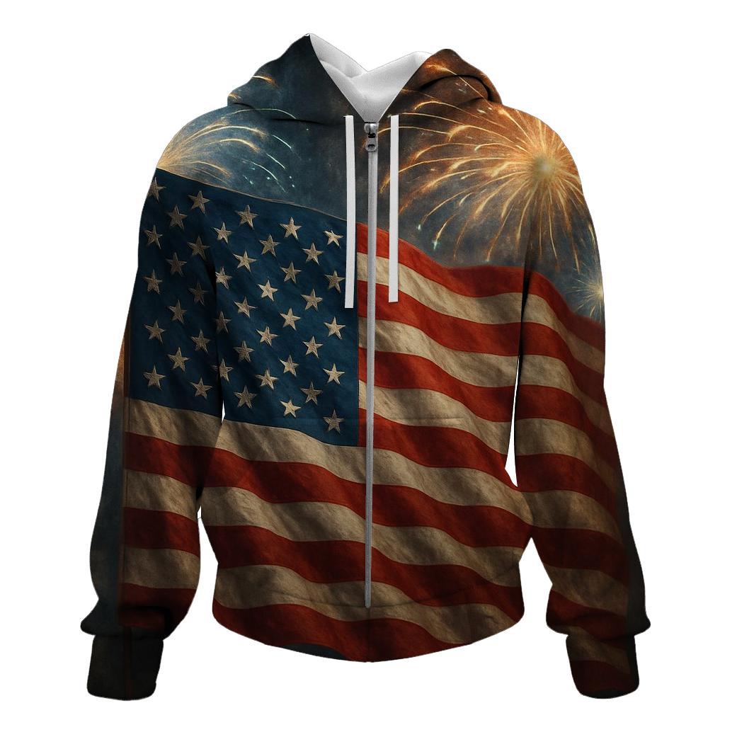 Fireworks Over Velvet Banner designer hoodies