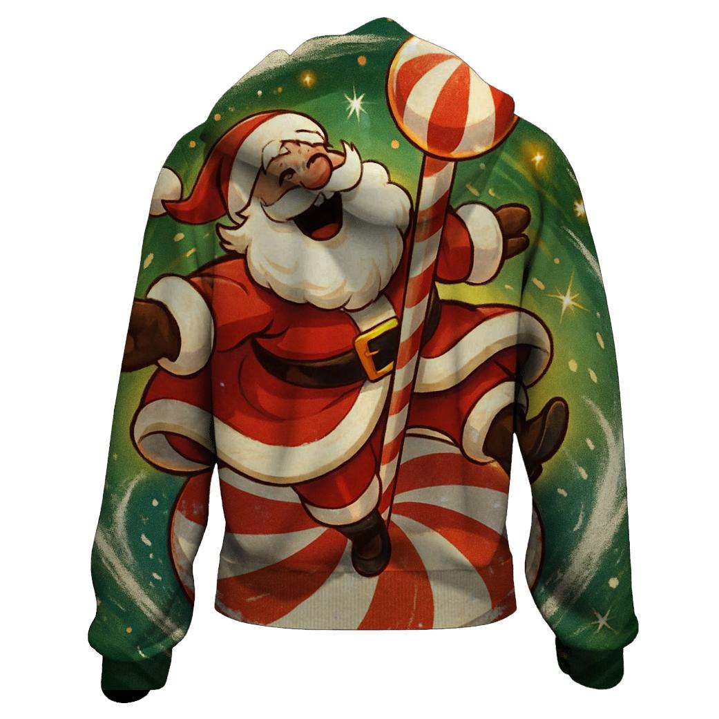 Candy Cane Carousel Santa Whirl premium hoodies