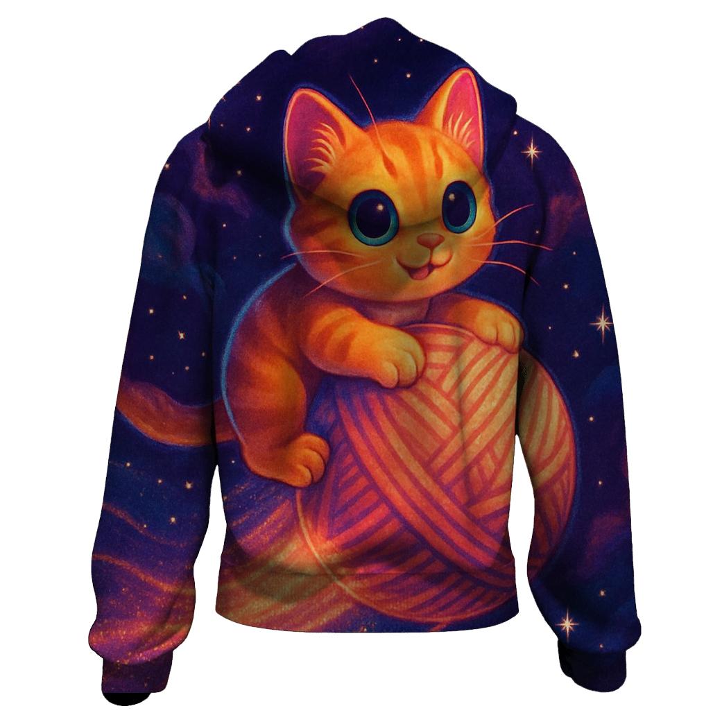 Cosmic Yarn Comet Kitten premium hoodies