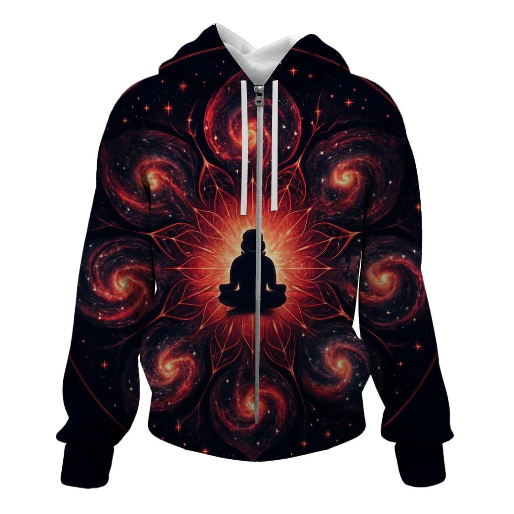 Supernova Bloom Tattoo Mandala printed hoodies
