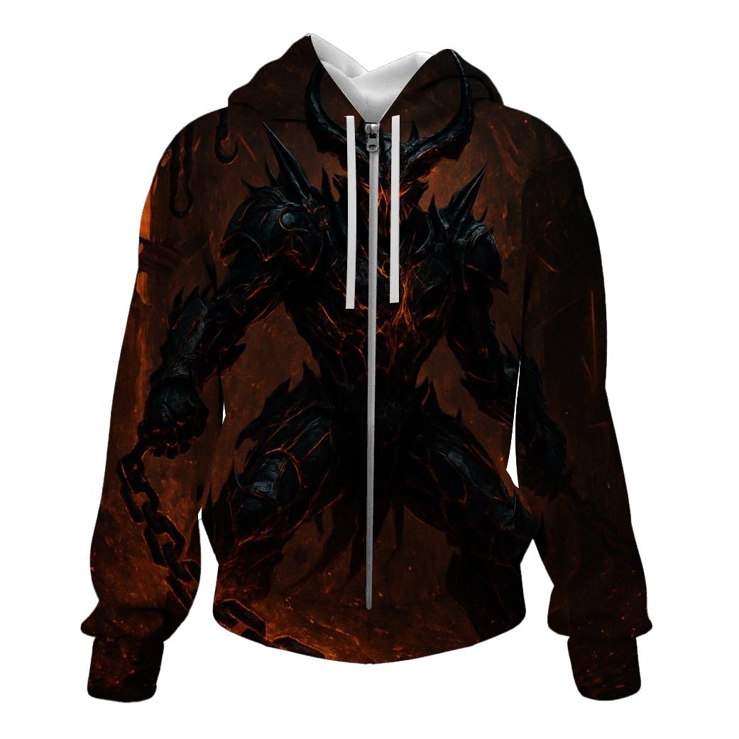 Volcanic Warden Of The Iron Pit designer hoodies