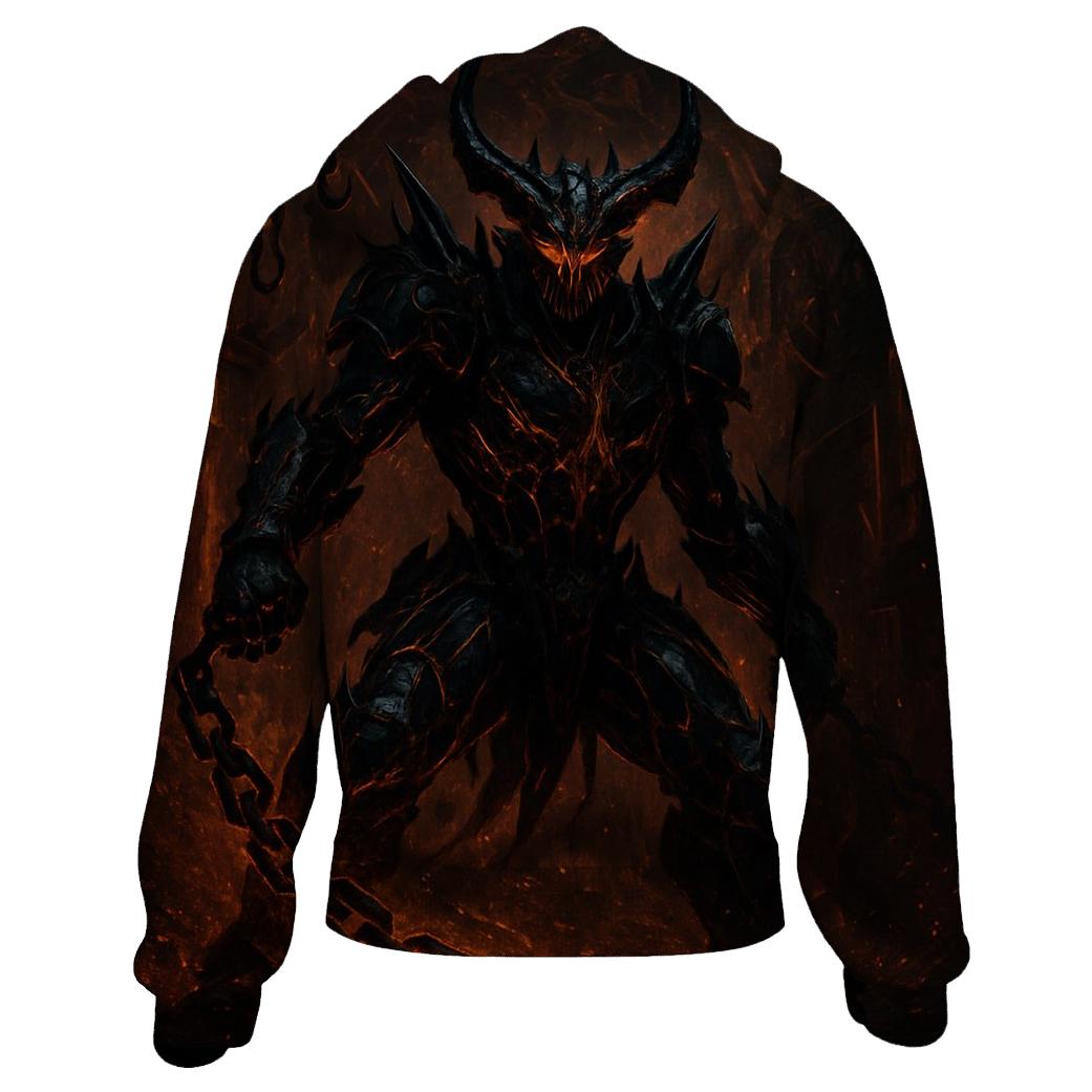 Volcanic Warden Of The Iron Pit designer hoodies