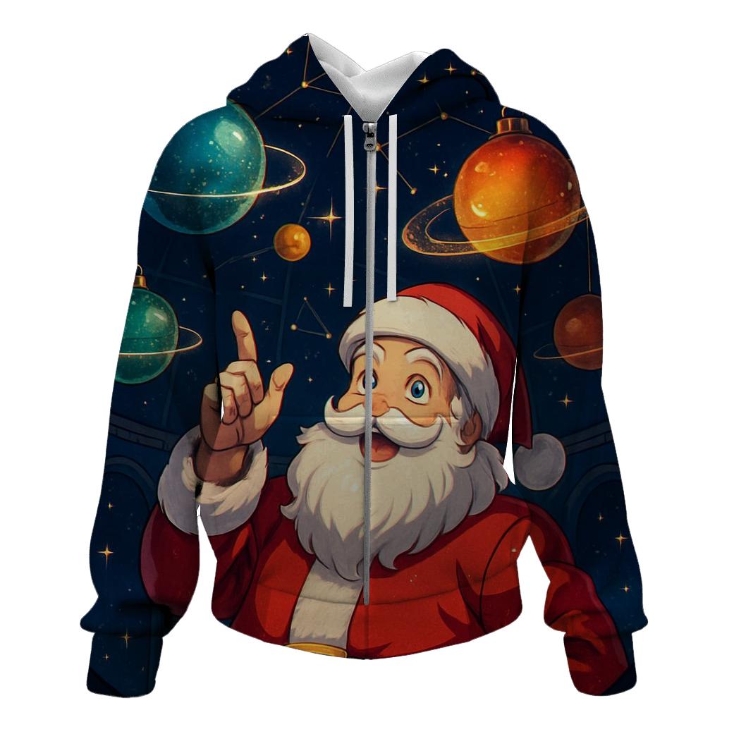 Ornament Planetarium Santa Stargazer heavyweight hoodies