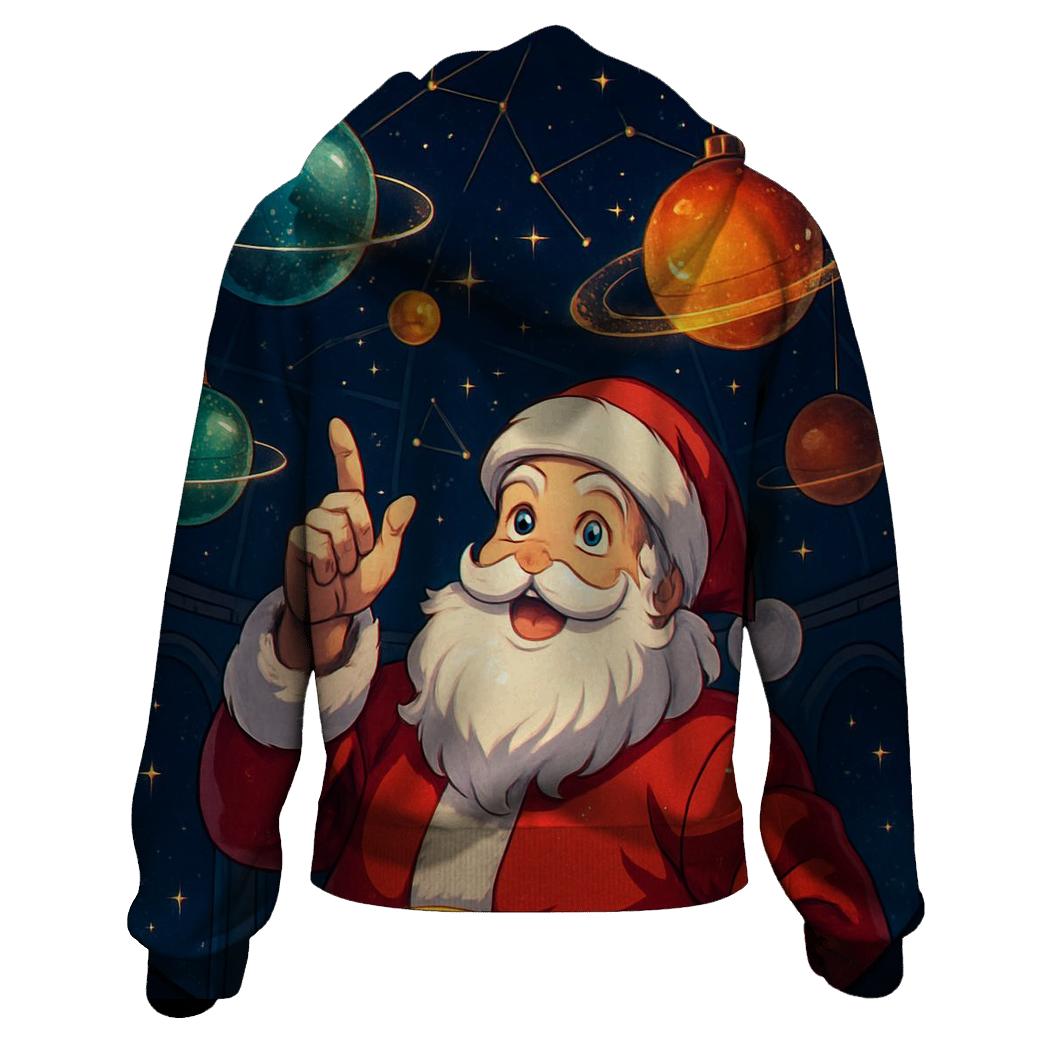 Ornament Planetarium Santa Stargazer heavyweight hoodies