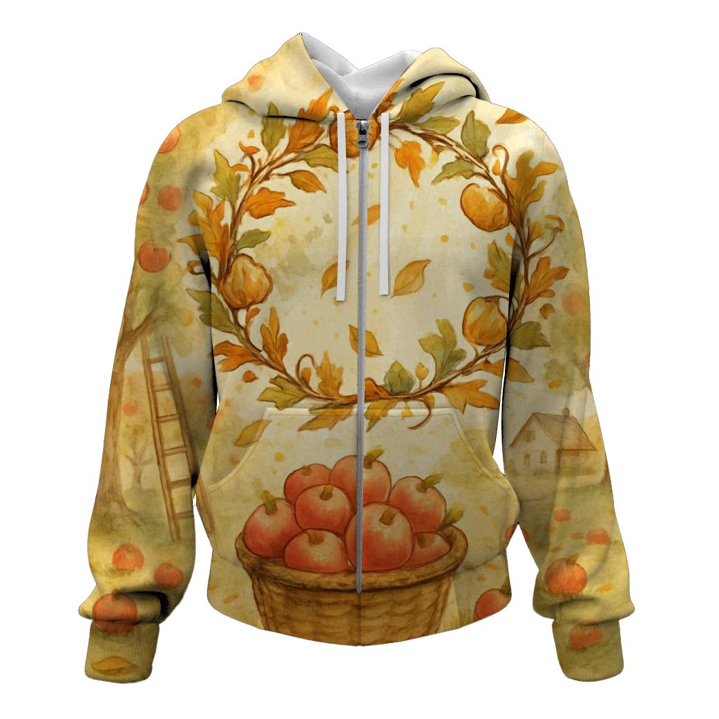 Thankful Orchard Wreath Dance pullover hoodies