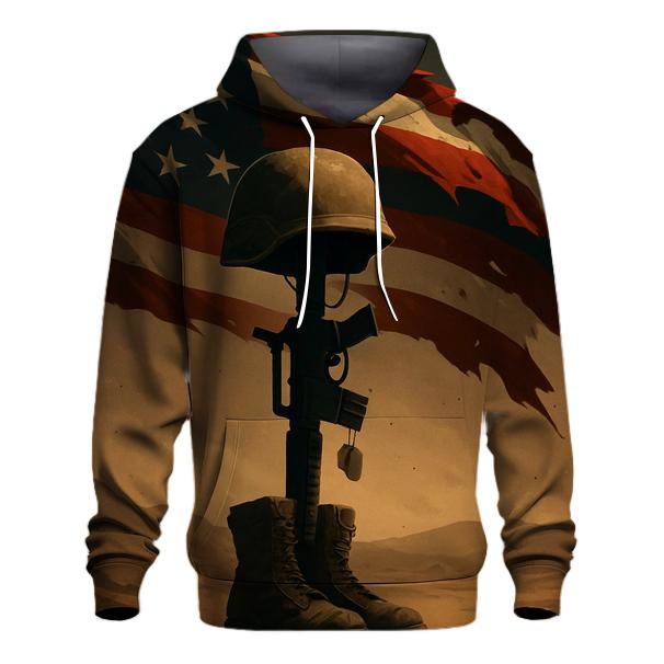 Desert Memorial Under A Quiet Flag Sky custom hoodies
