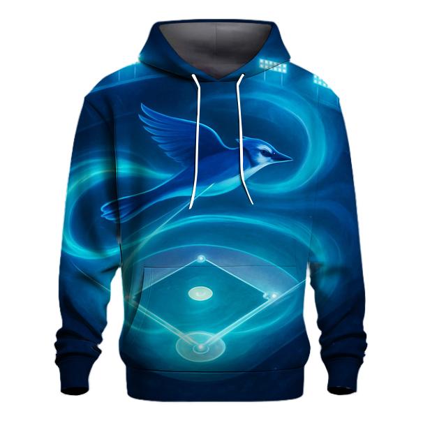 Midnight Diamond With Blue Jays Aurora pullover hoodies