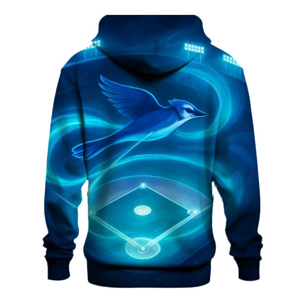 Midnight Diamond With Blue Jays Aurora pullover hoodies