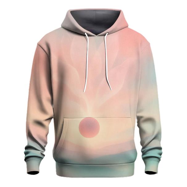 Pastel Eclipse Garden printed hoodies