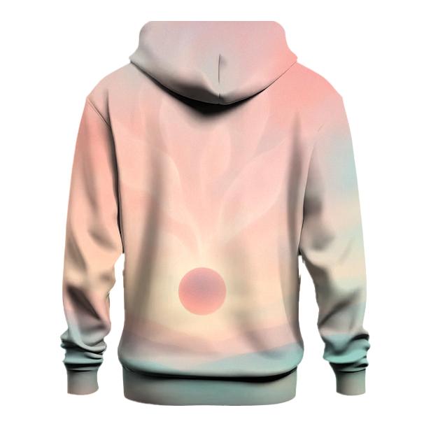 Pastel Eclipse Garden printed hoodies