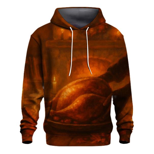 Candlelit Harvest Table Embrace heavyweight hoodies