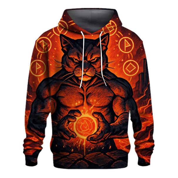 Volcanic Forge Guardian Cat custom hoodies