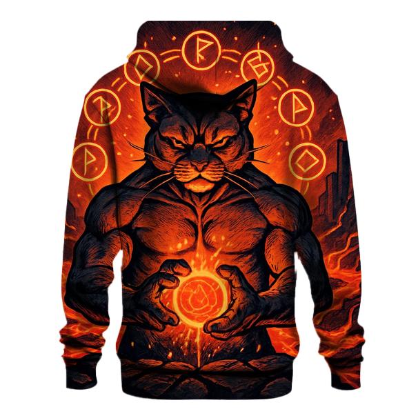 Volcanic Forge Guardian Cat custom hoodies