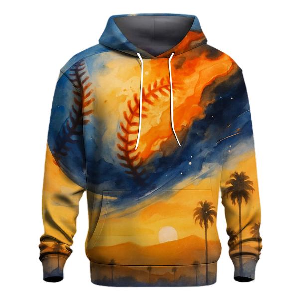 Sunset Seamfire Over Los Angeles zip-up hoodies